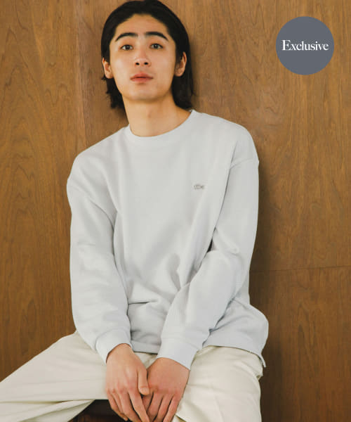 『別注』LACOSTE×DOORS　thick pique crew long-sleeve