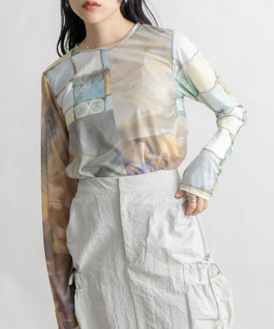 グラフィックプリントTEE