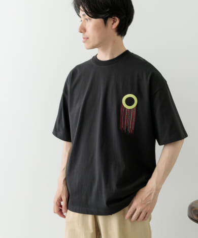 フリンジ刺繍T-shirts Circle