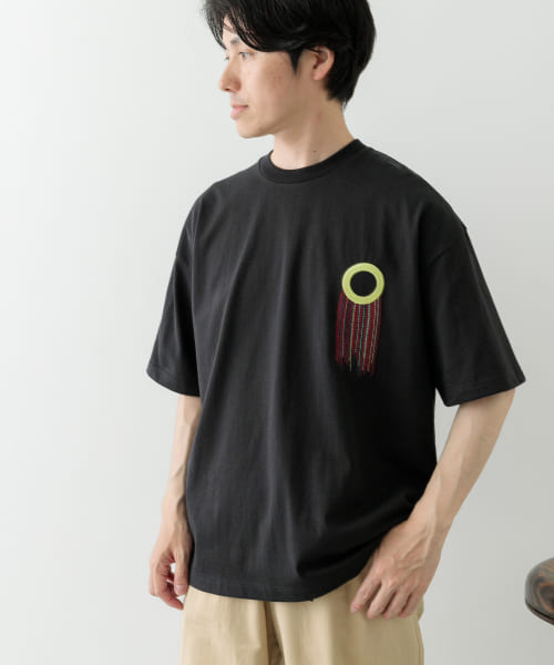 フリンジ刺繍T-shirts Circle