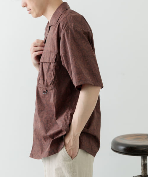 Nylon Paisley Short-Sleeve Shirts