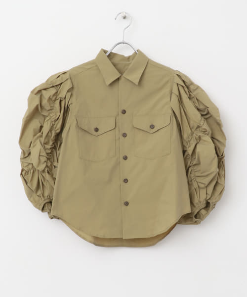 leinwande　Flower Babble Work Shirts