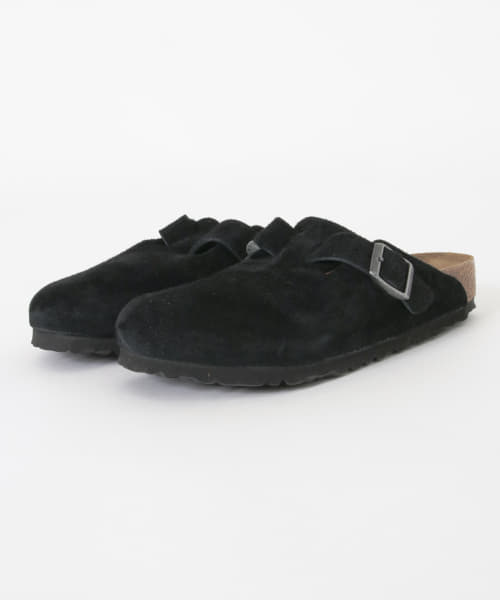BIRKENSTOCK　BOSTON SUEDE BLACK-regular