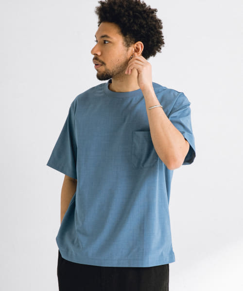 クイックドライリネンタッチTシャツ