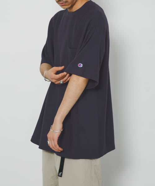 LOWERCASE×Champion　速乾ReverseWEave TEE
