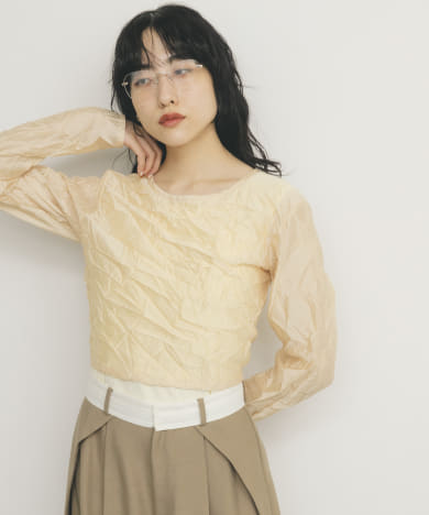 レイヤードワッシャーロンTEE