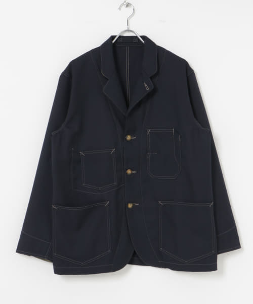NEXUSVII.　NAVY SERGE CHORE JACKET