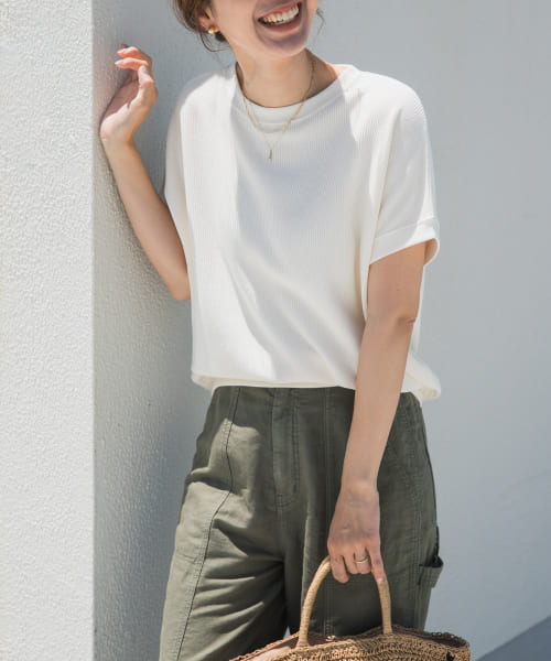 タックフライスフレンチTシャツ