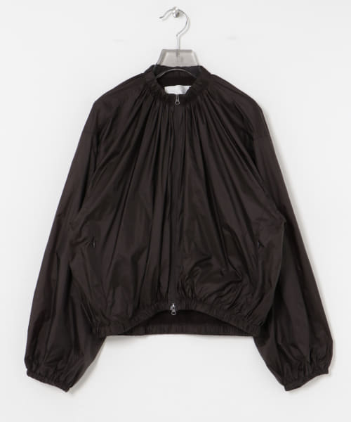 AMOMENTO　NECK SHIRRING JUMPER