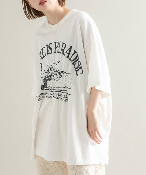 シャーリングプリントTEE