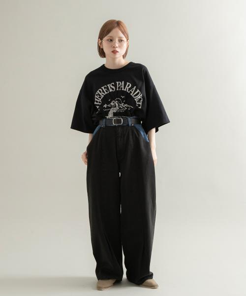 シャーリングプリントTEE