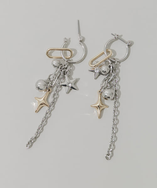スパークルマルチWAYフープピアス