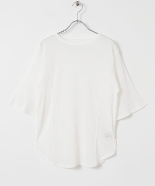 YENN　COTTON TULLE T-SHIRTS