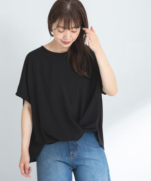 『WEB限定』フロントデザインカットジョーゼットプルオーバー