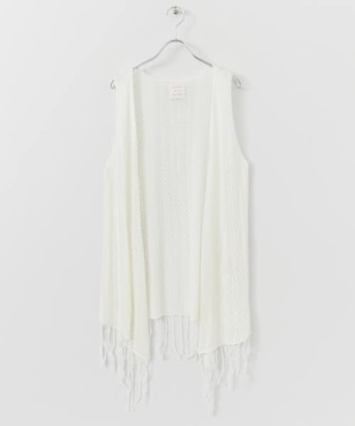 TRB　レーシーニットジレ∴