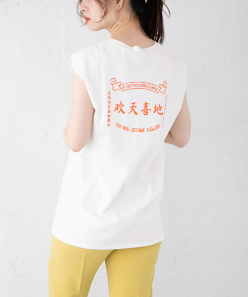 チャイニーズプリントTシャツ∴