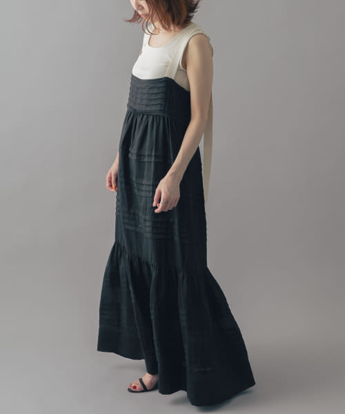 LEE MATHEW　Soma Tier Apron Dress