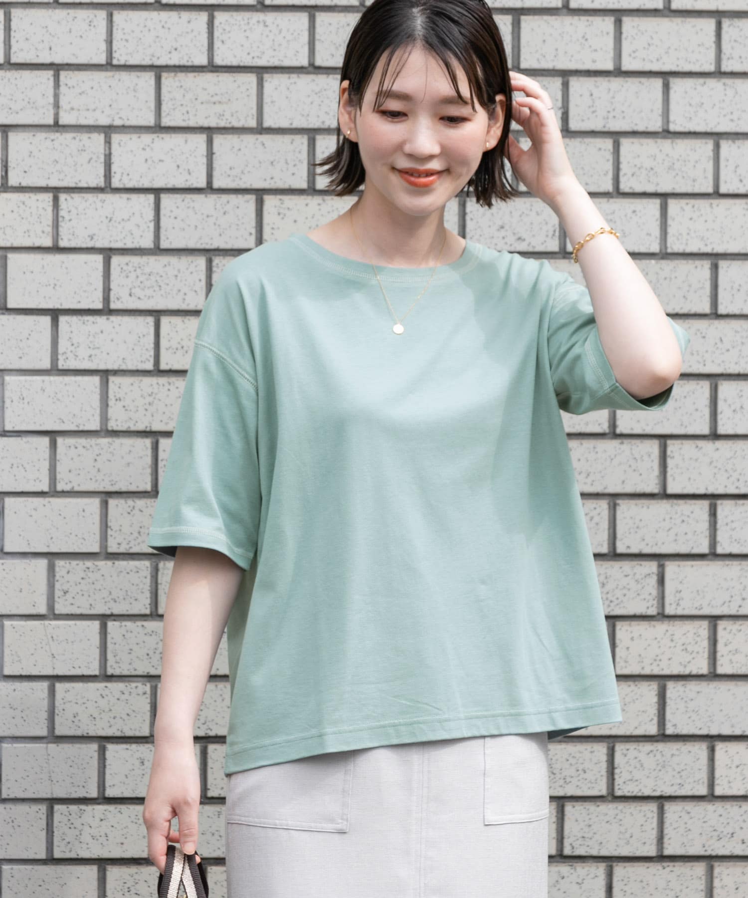 F By Rosso 汗ジミ防止配色ステッチtシャツ Ra15 21f027 Urban Research公式ファッション通販