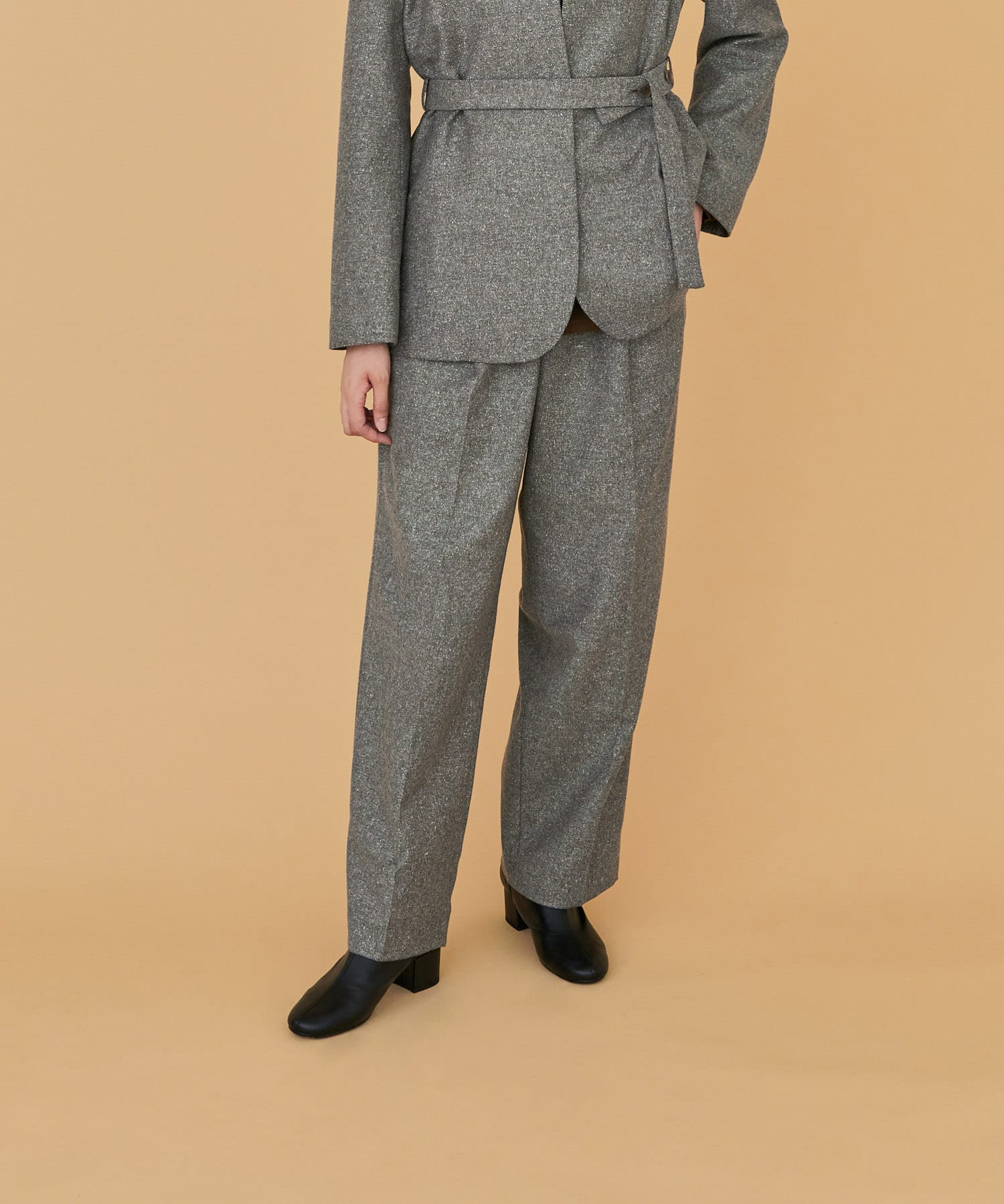 White Label シルクネップタックトラウザー[DW16-24G601]｜URBAN