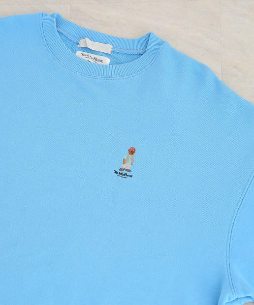 『別注』『ユニセックス』TeddyBear×SENSE OF PLACE テディベアスウェットシャツ
