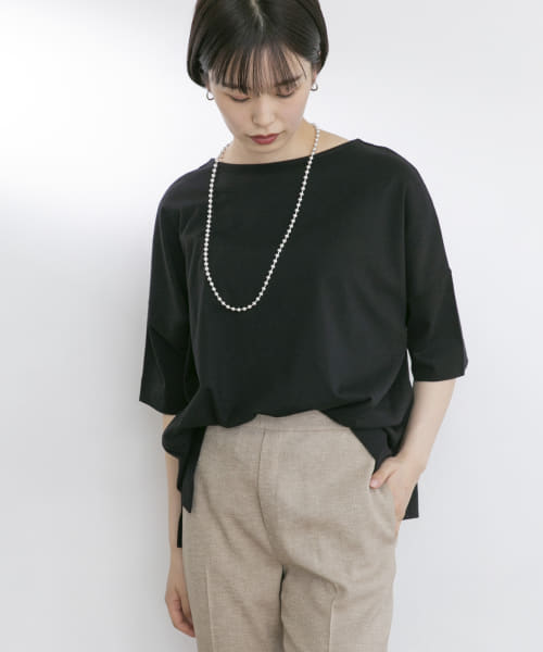 ボートネックオーバーTシャツ