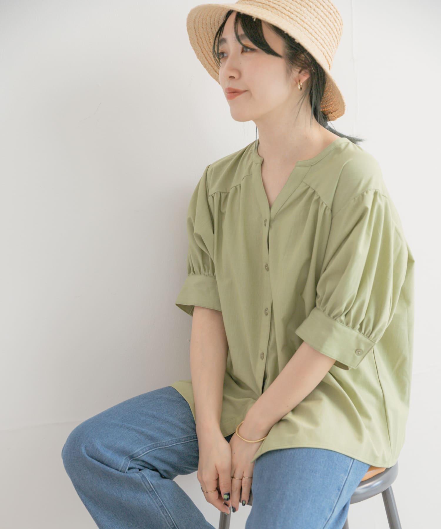 スキッパーソデボリュームブラウス[IT25-23A022]｜URBAN RESEARCH公式ファッション通販