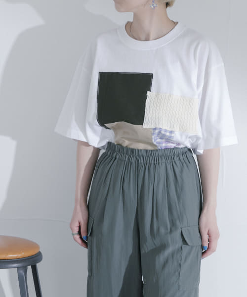 『別注』Annaut x TGM　RE FABRIC PATCHWORK T-SHIRTS