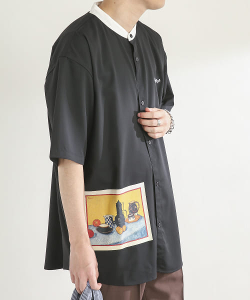 『別注』『ユニセックス』グラフィックアートシャツC
