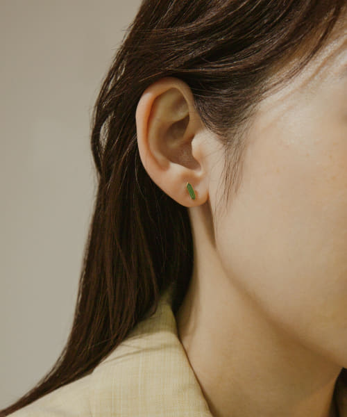 METIER　HEXA GEMSTONE STUD