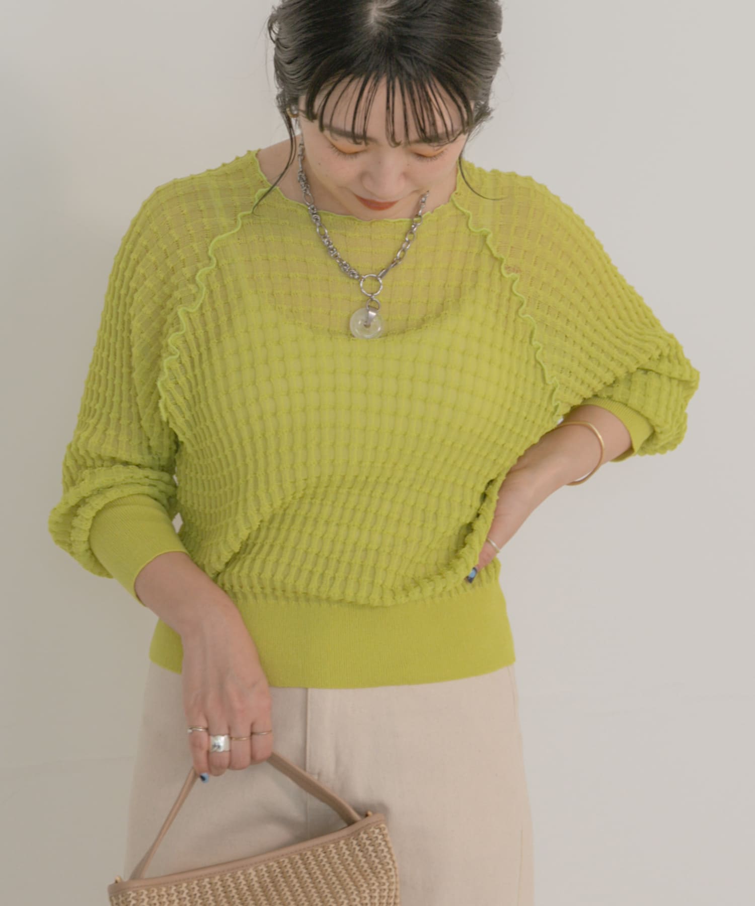 シアーチェックニットプルオーバー[IT26-22A005]｜URBAN RESEARCH公式ファッション通販