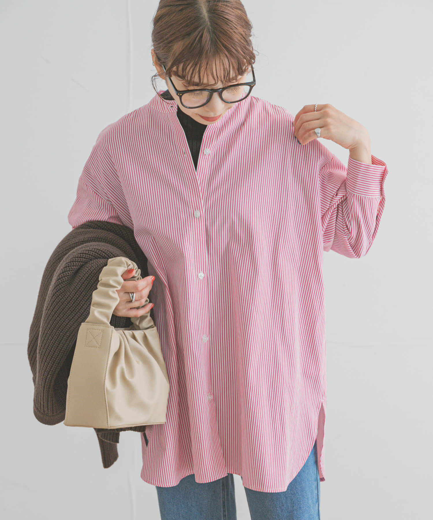 バンドカラービッグシャツ[IT25-23B019]｜URBAN RESEARCH公式ファッション通販