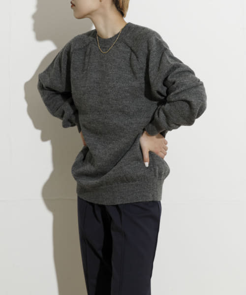 米富繊維　米富-VINTAGE KNIT PULLOVER