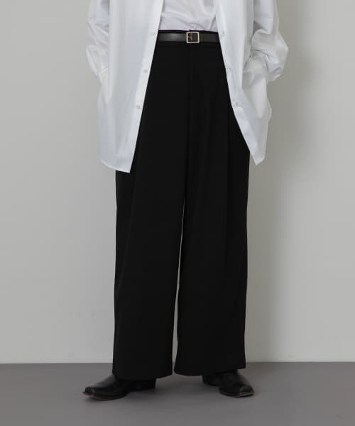 『わたべ×SOP』ヘビータックワイドパンツ