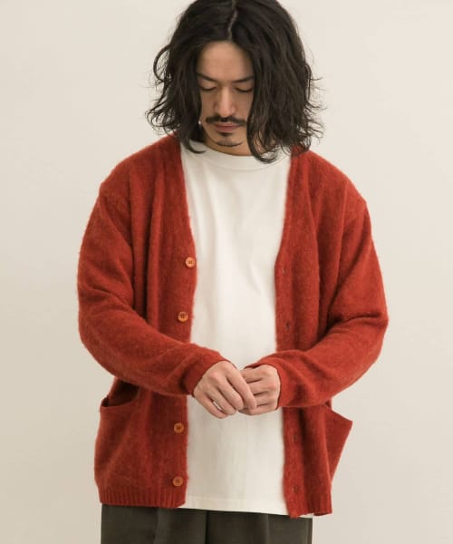 モヘヤカーディガン