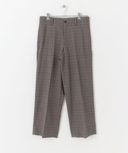 [URBAN RESEARCH][URBAN RESEARCH iD　チェックワイドトラウザー]