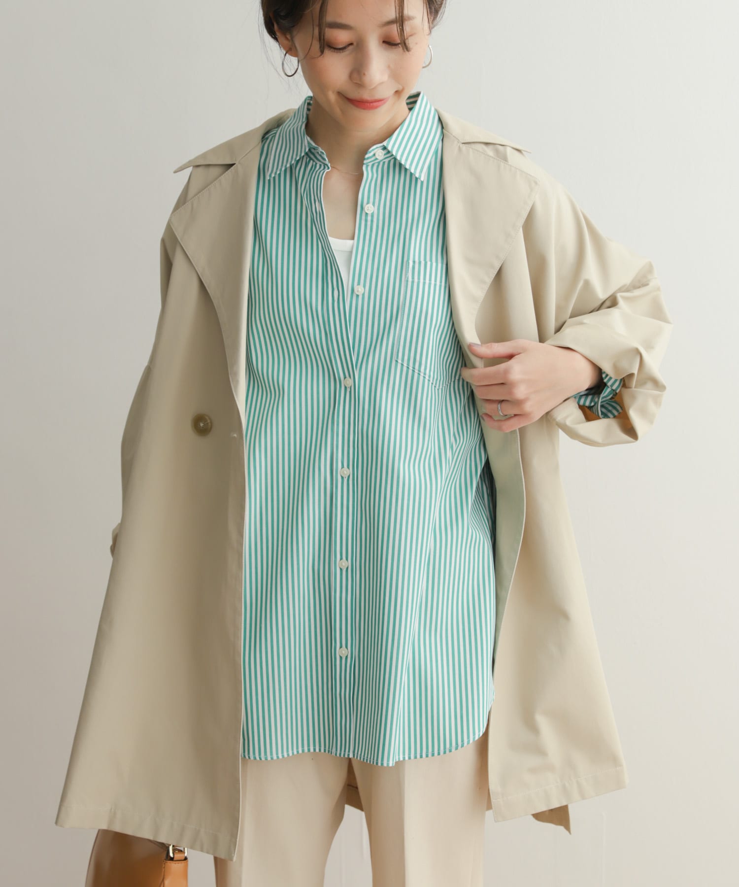 コットンレギュラーカラーオーバーシャツ[DR34-23T103]｜URBAN