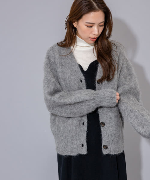 MANON　MOHAIR VNECK CARDIGAN