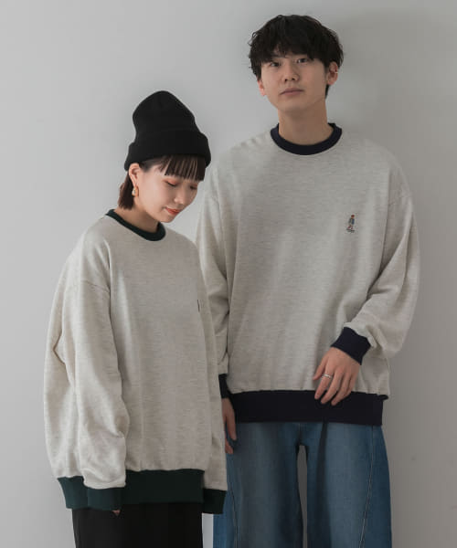 『別注』TeddyBear×SENSE OF PLACE　テディベアリンガースウェット