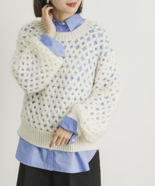 TICCA　モヘヤメッシュプルオーバー