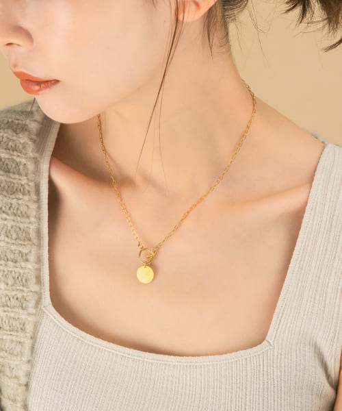 Favorible　Coin Top Chain Necklace