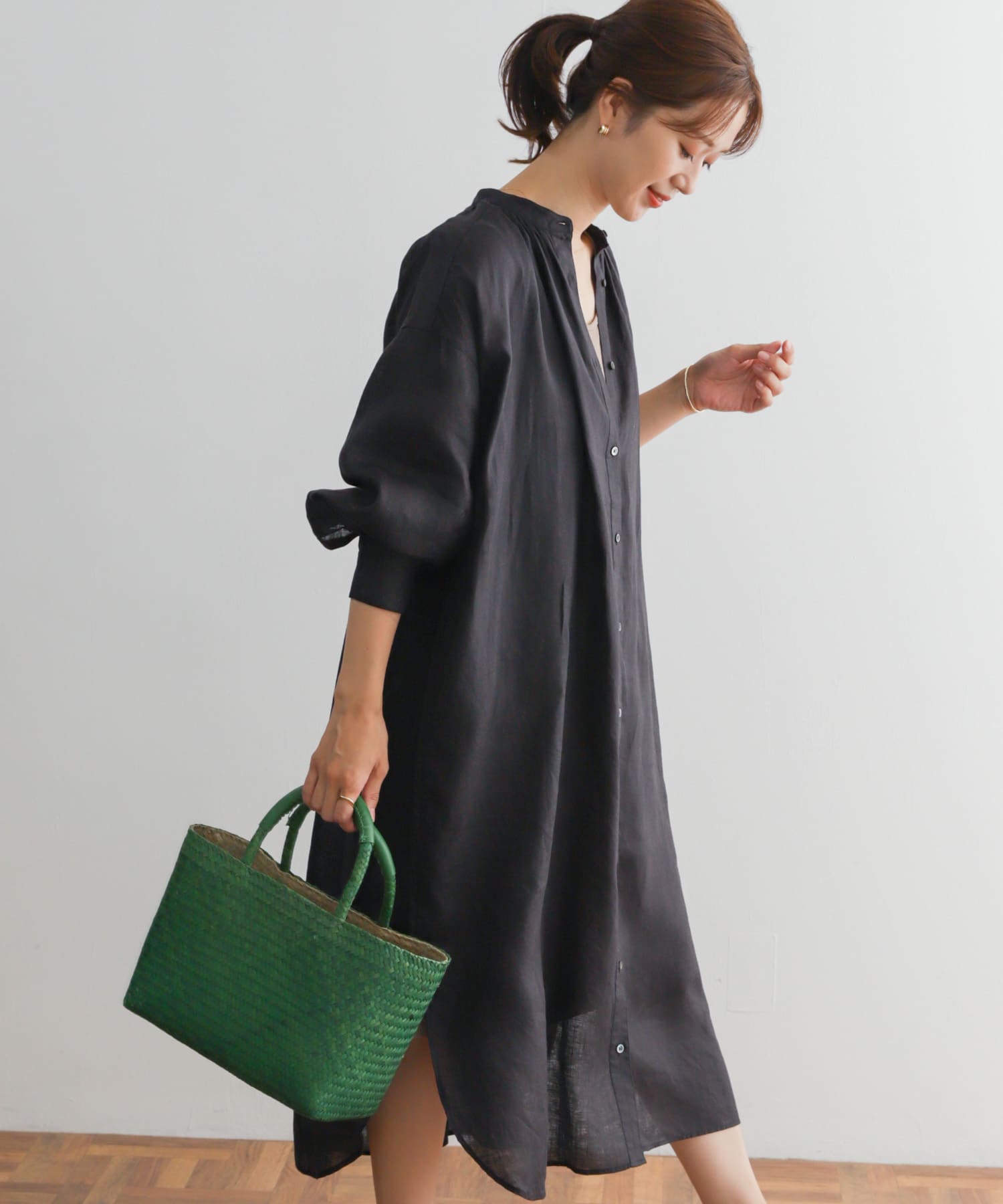 リネンギャザーワンピース[DR35-26T205]｜URBAN RESEARCH公式 