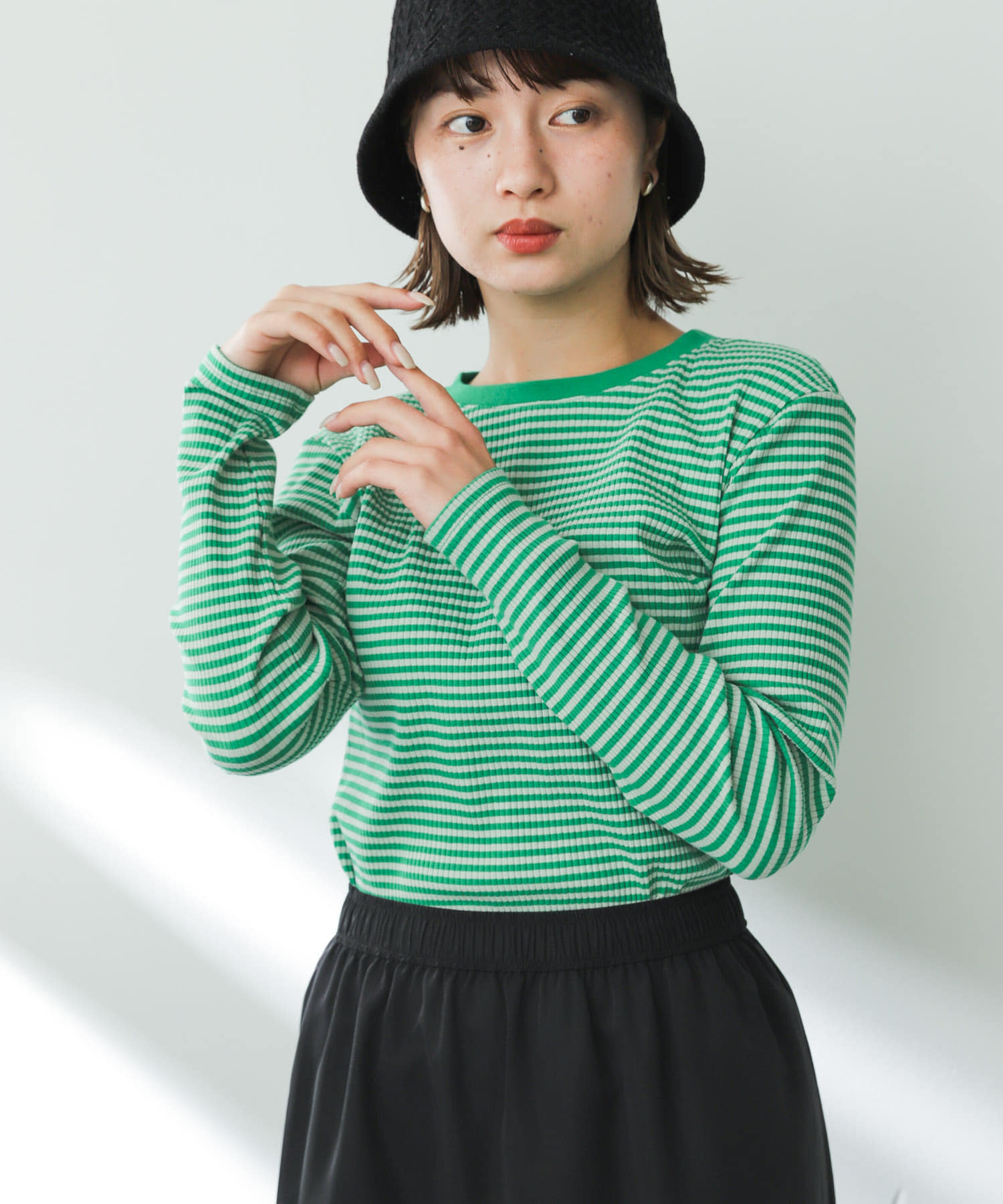 クルーネックリンガーボーダーTシャツ[AA34-21A009]｜URBAN RESEARCH公式ファッション通販