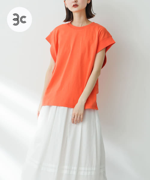 USAコットンフレンチスリーブTシャツ