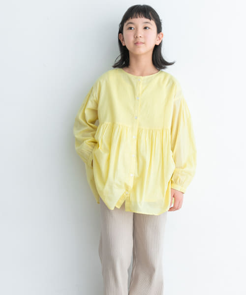 『親子リンク』『WEB/一部店舗限定』コットンボイル2WAYブラウス(KIDS)