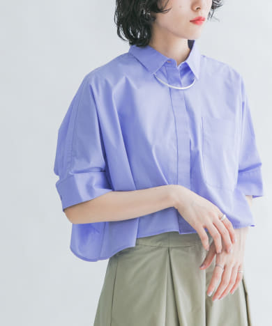 クロップドWIDEシャツ