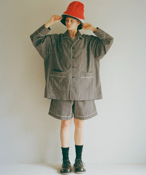 SFC　OPEN COLLAR STRIPES SHIRTS