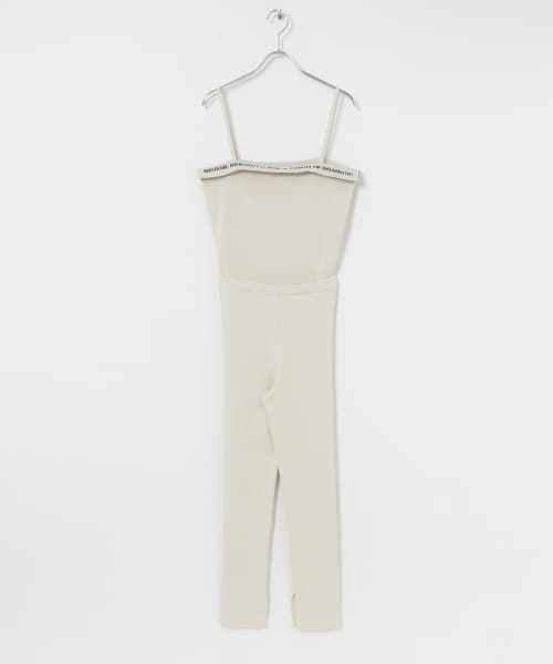 TAN　STENCIL LETTERED OVERALLS