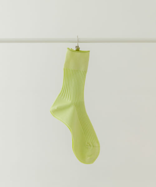 PIEDI NUDI　リブショートソックス