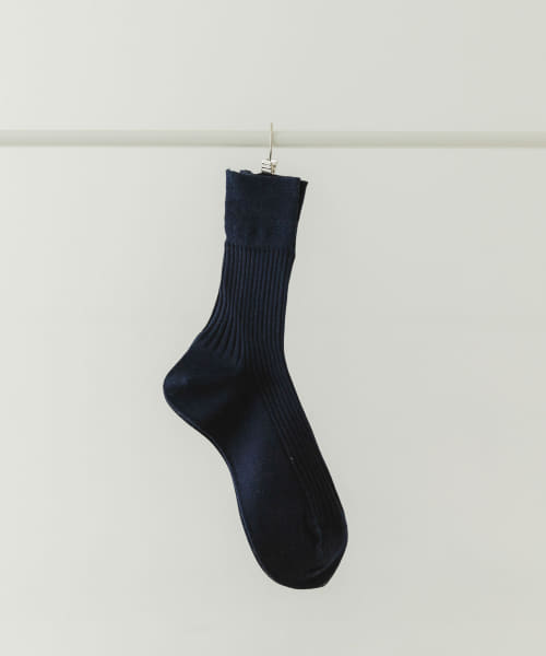 PIEDI NUDI　リブショートソックス
