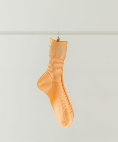 PIEDI NUDI　リブショートソックス